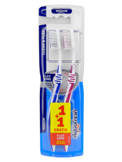 Зубная щетка Аквафреш CleanFlex Twin new