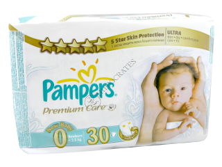 Памперс New Baby Premium Care от 2,5 кг