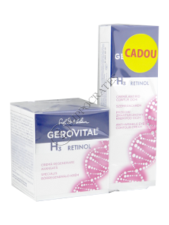 Gerovital H3 Retinol Pachet Promo crema regenerare avans 50ml+ crema antirid contur ochi 15 ml
