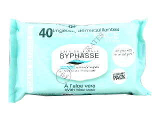 Byphasse Make-up Remover servetele demachiante aloe №40