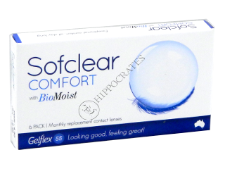 Контактные линзы Sofclear Comfort 1 luna -4,50