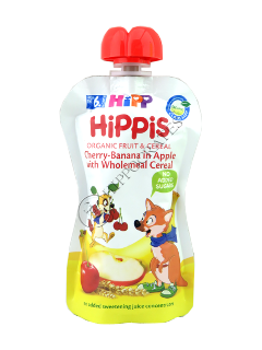 HIPPiS FructCereale Cirese - banane si mere (6 luni) 100 g /8536/