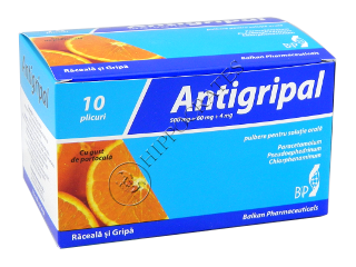 Antigripal cu gust de portocale
