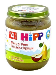 HIPP Fructe, Mere si pere (4 luni) 125 g /4320/