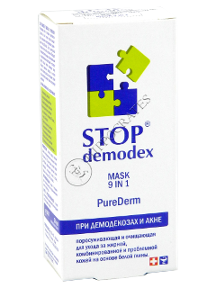 STOP DEMODEX Pure Derm 9 in 1 masca fata 