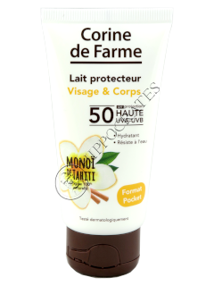 Корин де Фарм Sun Manoi солнцезащитное молочко для лица и тела SPF 50