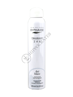 Byphasse Deodorant Spray 24H Unisex White Tea