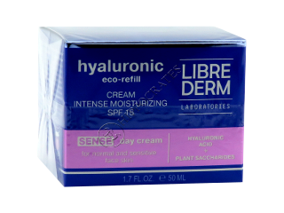 Librederm Hyaluronic Eco-refill Crema de zi intens hidratanta SPF 15, pentru ten normal si sensibil