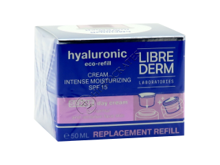 Librederm Hyaluronic (doza) Eco-refill Crema de zi intens hidratanta, SPF 15, pentru ten sensibil