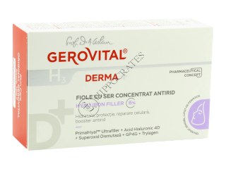 Gerovital H3 Derma+ fiole ser concentrat anirid 6% Hyaluron filler