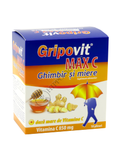 Gripovit Max C ghimbir + miere