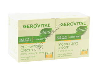 Gerovital Plant Pachet Promo crema hidr + crema antirid SPF 15