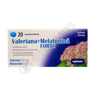 Валериана + Мелатонин Форте Валериана + Мелатонин Форте