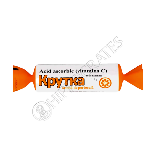 Acid ascorbic cu aroma de portocala (vitamina C)