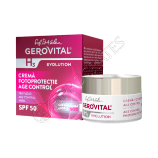 Gerovital H3 Evolution Crema Fotoprotectie Age Control SPF50