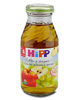 ХИПП Яблочно - виноградный сок (с 4 -ех месяцев) 200 мл /8030/