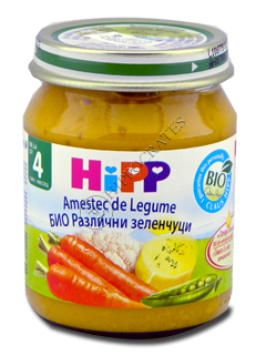 HIPP Legume, Amestec de legume (4 luni) 125 g /4013/