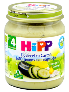 HIPP Legume, Dovlecel cu cartofi (4 luni) 125 g /4022/