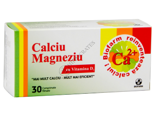 Calciu + Magneziu cu Vitamina D3