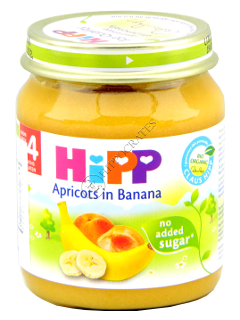 HIPP Fructe, Caise si banane (4 luni) 125 g /4200/