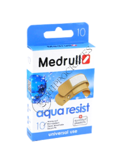 Emplastru MEDRULL Aqua Res (1.9x7.2 cm-6 buc, 2.5x7.2 cm-4 buc.) № 10
