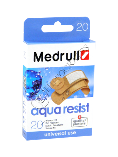 Emplastru MEDRULL Aqua Res (1.9x7.2 cm-10 buc, 2.5x7.2 cm-6 buc,diam. 2.2 cm) № 20
