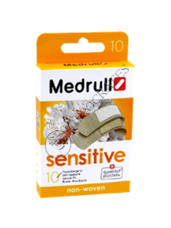 Emplastru MEDRULL Sensitive (1.9x7.2 cm-6 buc, 2.5x7.2 cm-4 buc.) № 10