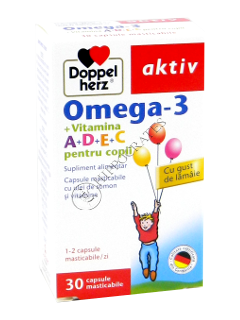Доппельхерц Омега-3 + Вит. A+D+E+C (для детей)