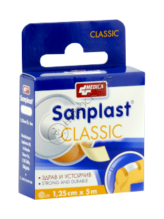 Emplastru Sanplast Classic 1.25 cm x 5 m