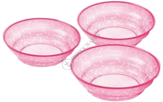 Детские тарелки 3 шт. (12+) (цвет розовый)/43031610