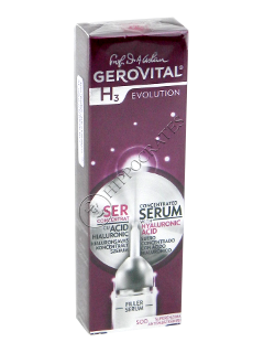 Gerovital H3 Evolution Ser Concentrat cu acid hialuronic 10 ml