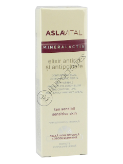 Aslavital Mineralactiv elixir antirid si poluare(ochi, buze, zone ridate) 15 ml