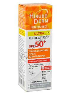 Biokon Hirudo Derm Protectie Solara SPF 50 Ultra Protect Face Crema fata protectoare 