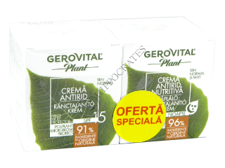 Gerovital Plant Pachet Promo crema antirid SPF 15 +crema antirid nutritiva