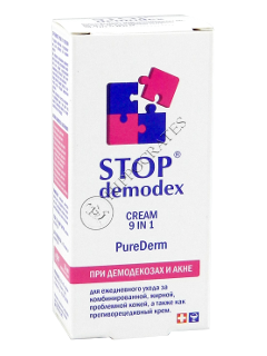 Стоп Демодекс Pure Derm 9 в 1 крем для лица 