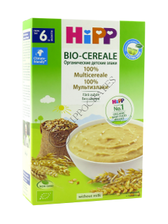 HIPP Terci organic fara lapte 100 % Multicereale ( 6 luni ) 200 g /30405/