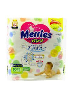 MERRIES Size S №62 4-8 kg (Small) chilotei-scutec