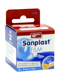 Emplastru Sanplast Film 5 cm x 5 m