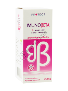 Imuno Beta B-glucan elixir cu aroma de capsuna