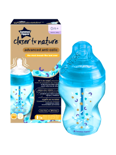 Biberon (0+) 260 ml anticolici cu senzor de temp. si sistem de ventilatie 1 buc TT0022